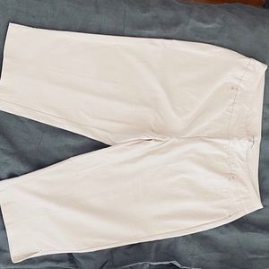 Cream colored dressy capris